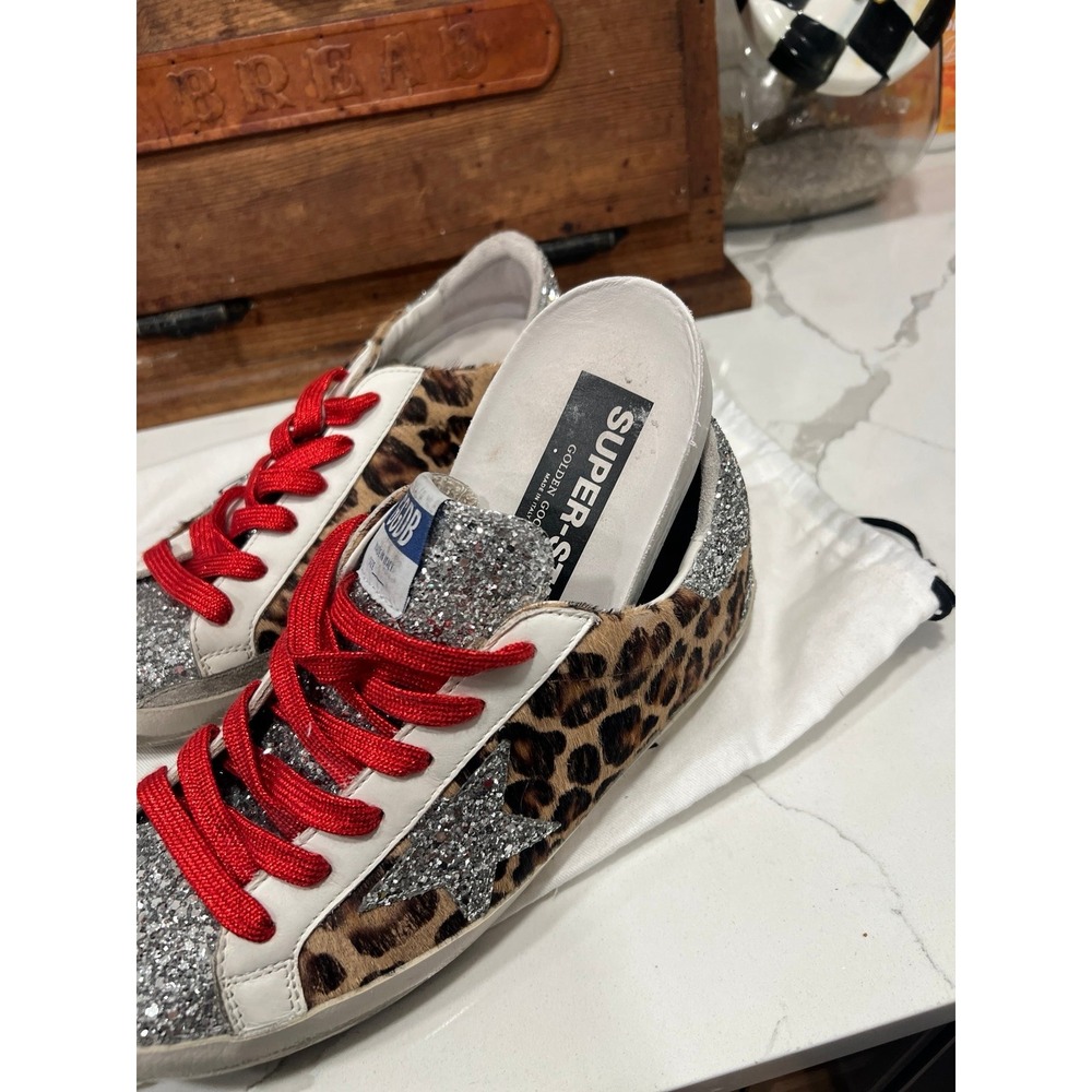 Golden Goose Deluxe Brand, Women's, Superstar, animal print, size 40 - Picture 4 of 6